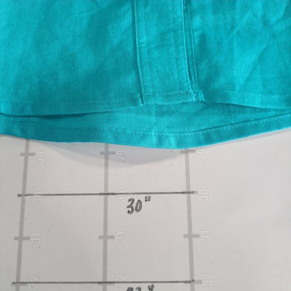 New Vintage Gitano Shirt Womens L Green Canvas Skater Button Up Utility 90s - Picture 8 of 8